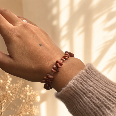 Pulsera de piedras - Marrón