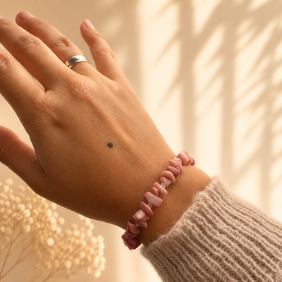 Pulsera de piedras - Rosa