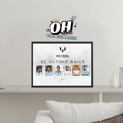 Cuadro Messi “el último baile”
