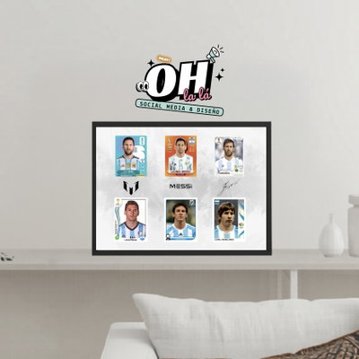 Imprimible Combo Cuadros último Mundial - Editable en CANVA