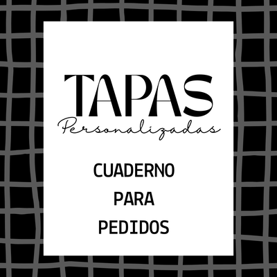 Cuaderno para Pedidos - discos TAPA PERSONALIZADA