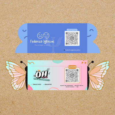 Imprimible tarjetas plegables virales - editable en CANVA