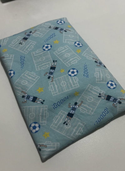 Algodón lycra futbol turquesa 2 