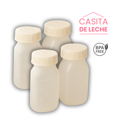 Frascos Recolectores para Leche Humana X4