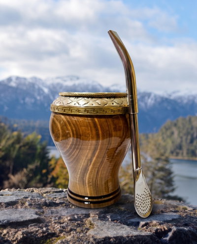 Mate Torpedo de Algarrobo Laqueado
