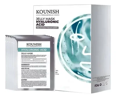 Mascarilla Jelly Mask Hidroplastica 5u de 35gr Kounish
