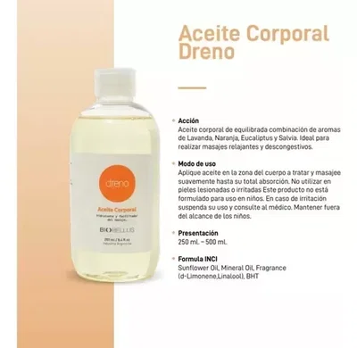 Biobellus Aceite Dreno Circulatorio 500ml