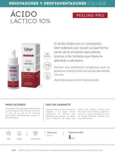 Collage Peeling Acido Lactico 10 30ml