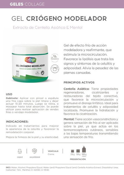 Collage Gel Criogenico Modelador 250gr