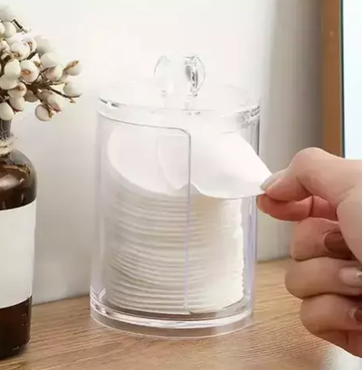Dispenser Discos de Algodón Algodonera Acrílico 11cm