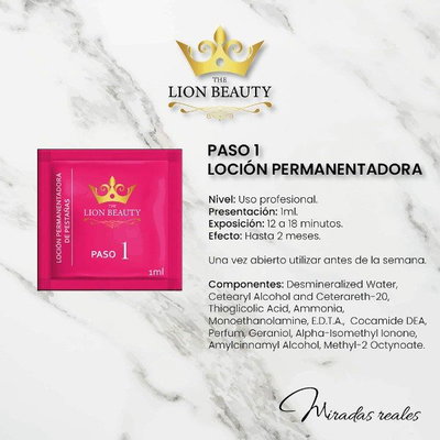 Lash Lifting Paso 1 y 2 The Lion Beauty x10u