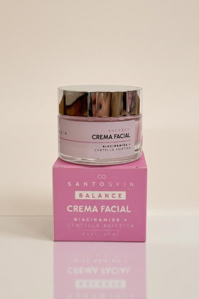 Santo Skin Crema Facial Humectante Balance Niacinamida y Centella Asiática 50ml