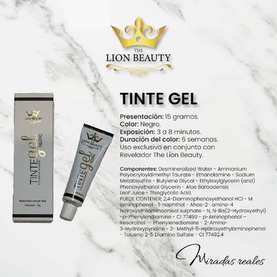 Kit Tinte Gel Negro The Lion Beauty