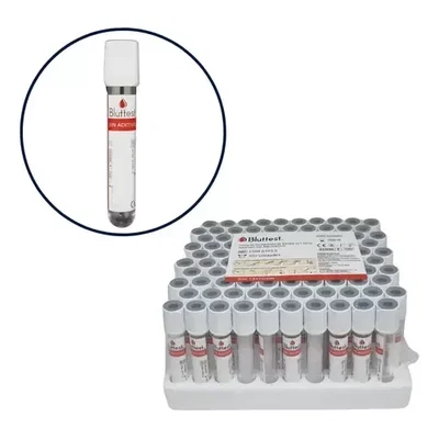 Tubos Citrato Sin Aditivo Bluttest 10ML 100u PRP