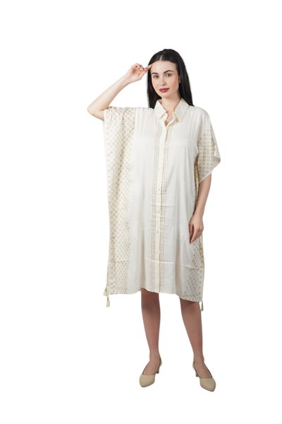 565367 Kaftan con botones