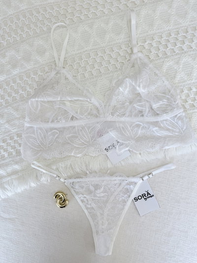 Conjunto moño brillante 