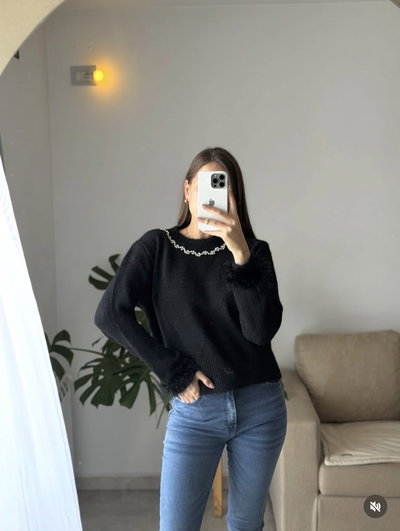 Sweater perlitas 