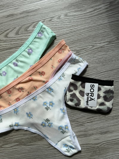 Pack x3 bombachas- morley estampado 
