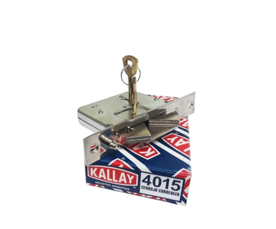Cerrojo Kallay 4015 Inox Corredizo de embutir 6 combinaciones