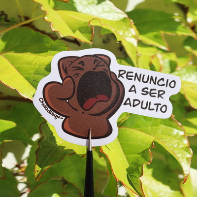 Sticker Renuncio a ser adulto
