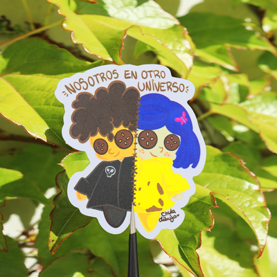 Sticker Coraline y Wybie
