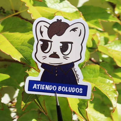 Sticker Atiendo boludos
