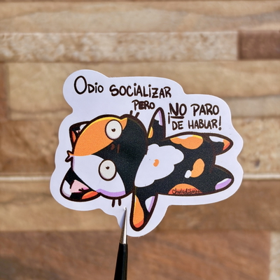 Sticker Odio socializar