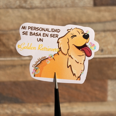 Sticker Personalidad Golden