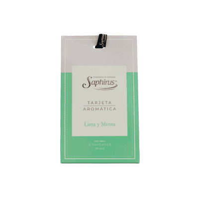 Tarjeta Aromática Lima y Menta 