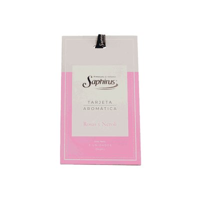 Tarjeta Aromática Rosas y Nerolí 