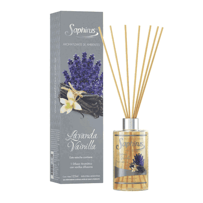 Difusor Aromático Lavanda Vainilla 125 ml. 