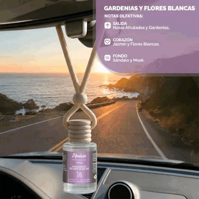 Difusor Colgante Gardenias y Flores Blancas