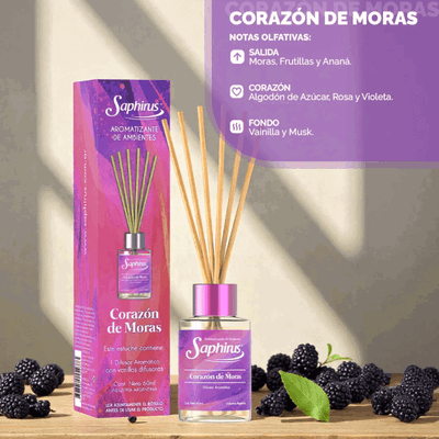 Difusor Corazón De Moras 60 ml. 