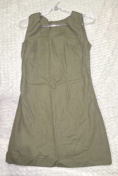 Vestido corto verde militar 