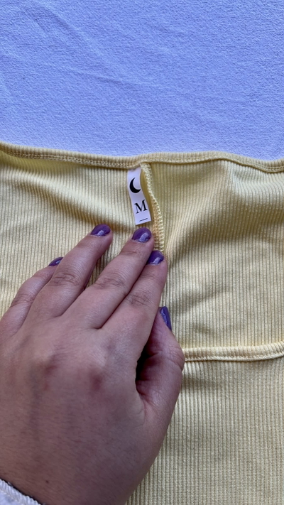 Top nuevo amarillo 