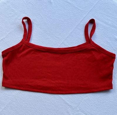 Top Shein rojo mini 