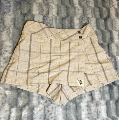 Short pollera beige 