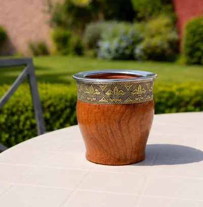 MATE IMPERIAL ALGARROBO GUARDA DE ALPACA