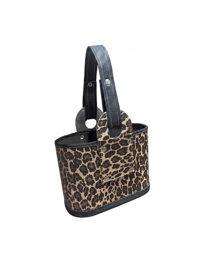 Media Canasta Cuerina con Manija Premium – Animal Print