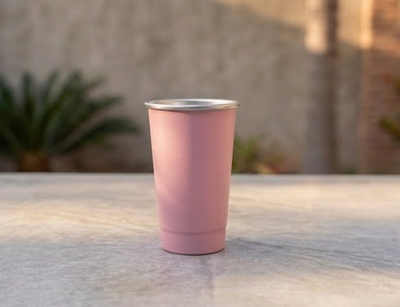 Vaso Fernetero 1L LISO NEGRO/ROSA