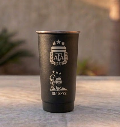 Vaso Fernetero 1L "MESSI 3 ESTRELLAS"