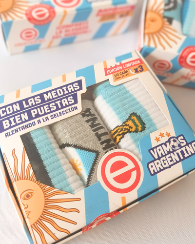 Pack x3 Medias Hombre (Box Mundial Elemento)