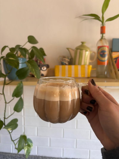 Taza de borosilicato premium 420 ml x4