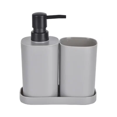 Juego de baño plástico bco x3 piezas