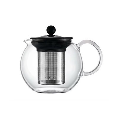 Tetera sakura flowa de vidrio borosilicato 1.2 L