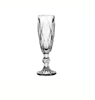 Copa rombo champagne transparente x6