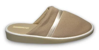 Pantuflas mujer beige