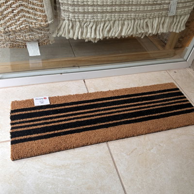 Felpudo rectangular 25x75cm coco/pvc