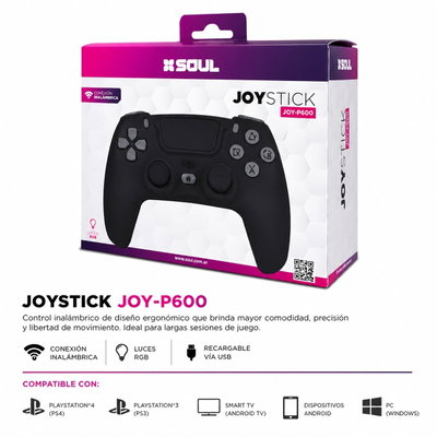 JOYSTICK BT LED SOUL P600 NEGRO