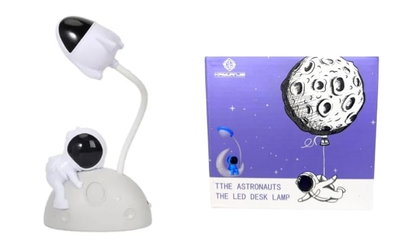 LAMPARA VELADOR LED RECARGABLE DISEÑO ASTRONAUTA